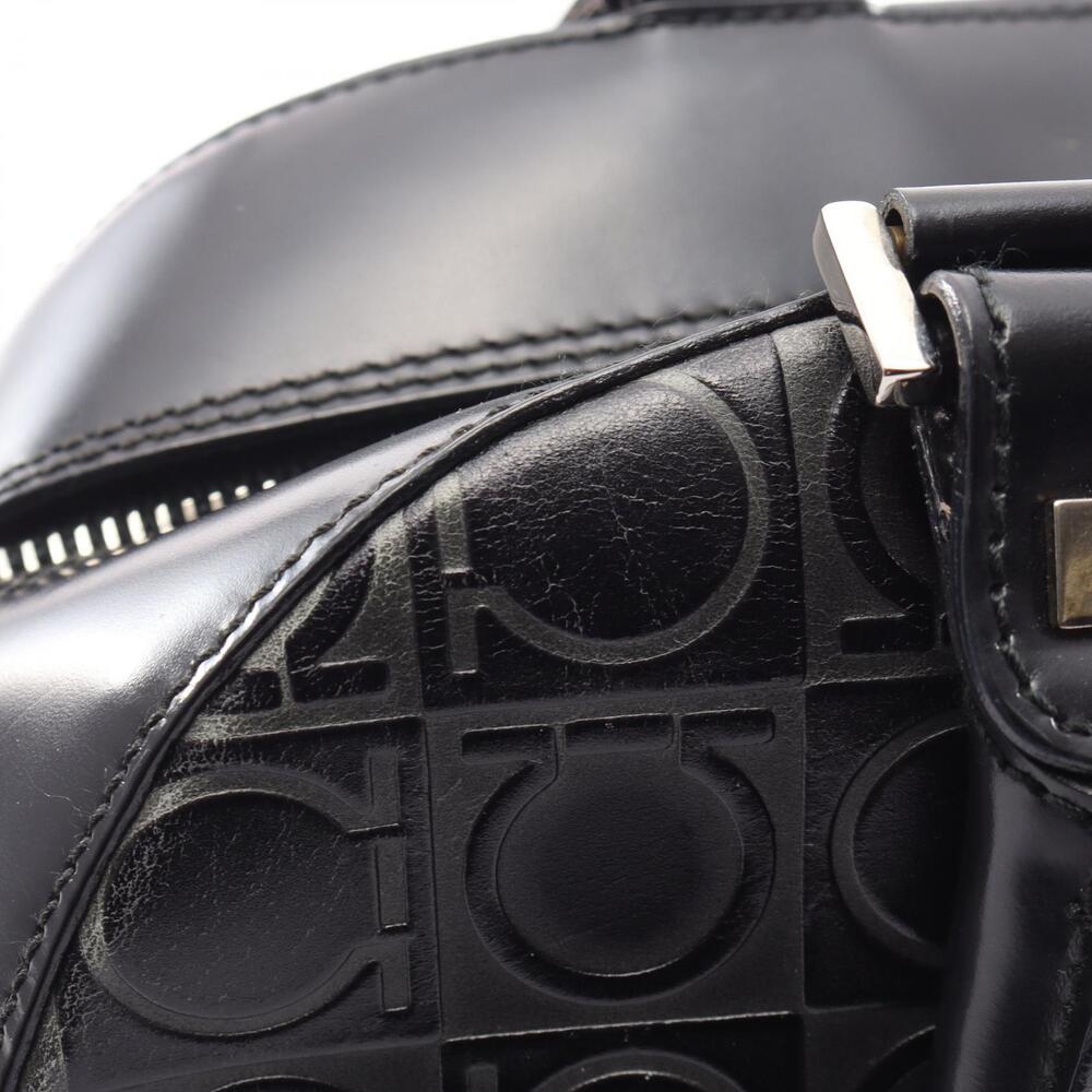 Salvatore Ferragamo Gancini Leather Bag Black - Picture 6 of 12